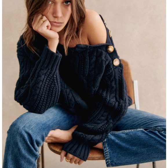 Sezane Sweaters - Sezane Jim Sweater - Navy Blue - Size XS - NWOT